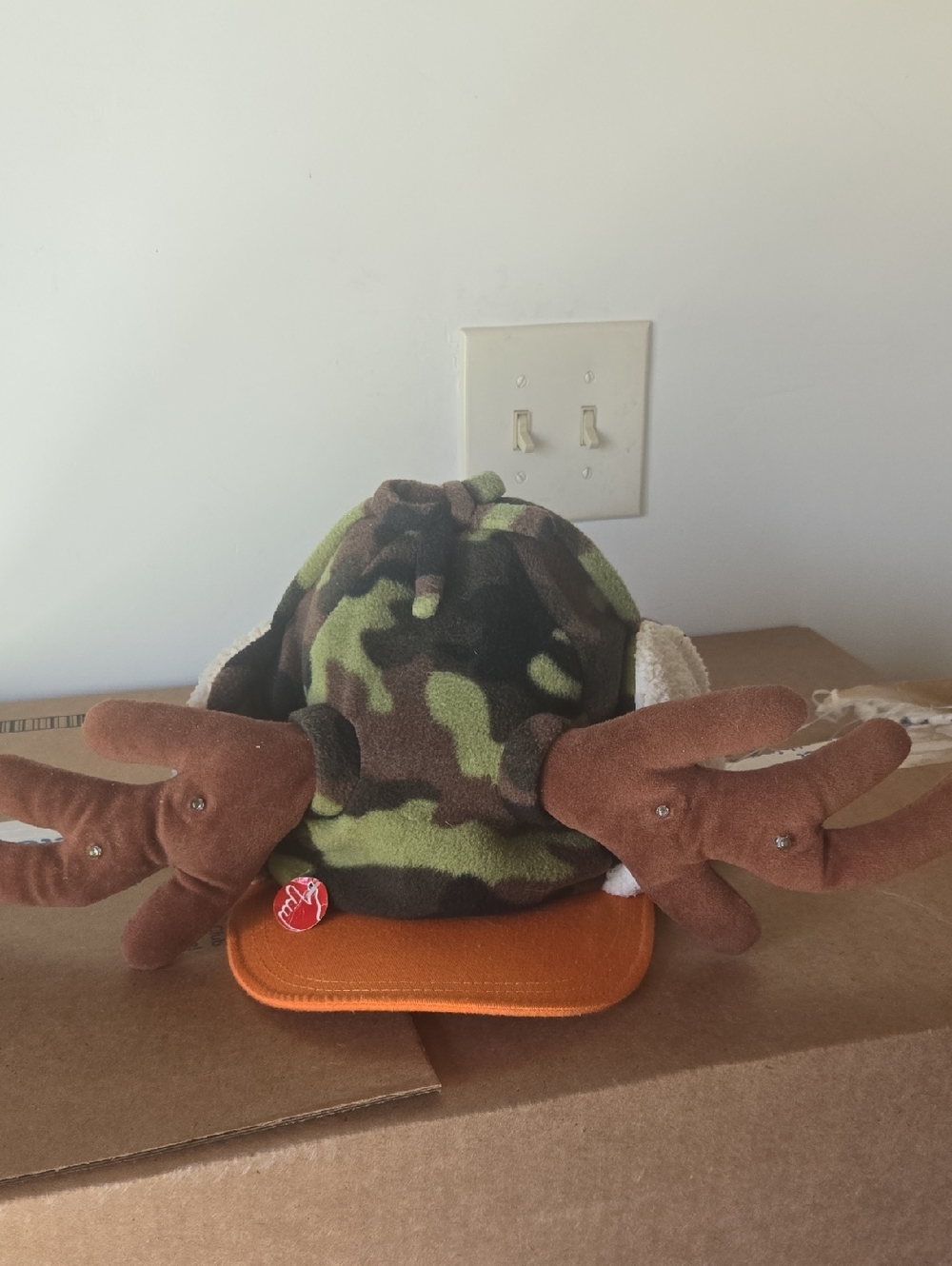 Animated "Grandma Got Run Over By A Reindeer" Antlered Hat
